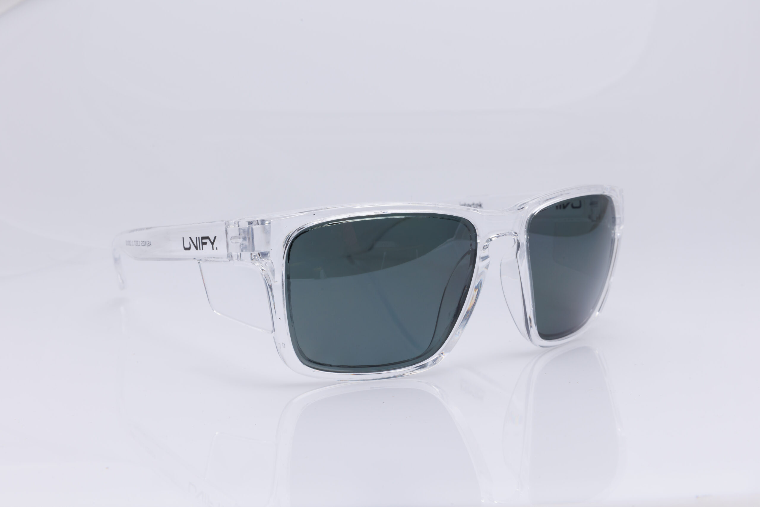 Buy our incognito clear Polarized safety glasses